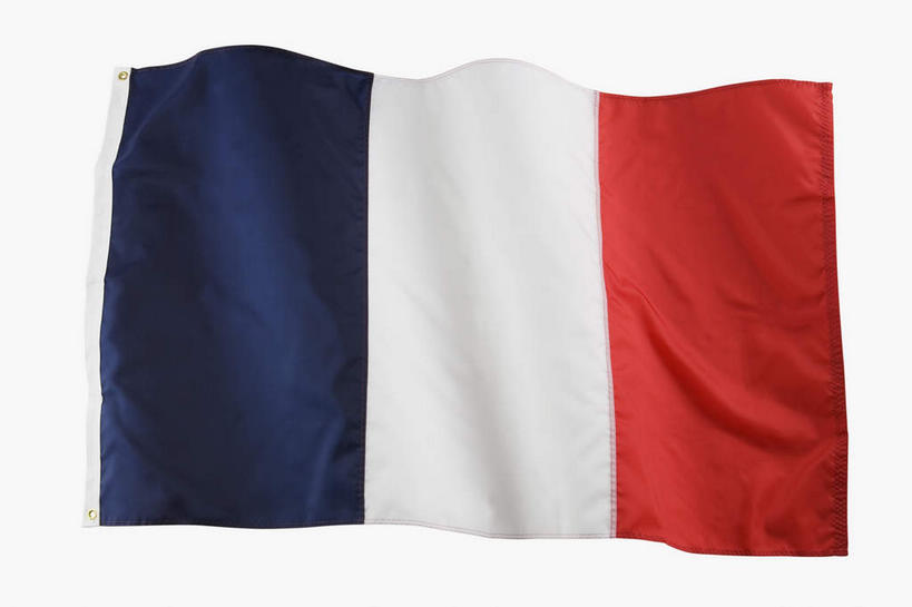 无人,横图,俯视,室内,特写,白天,白色背景,静物,旗帜,国旗,法国,欧洲,一面,条纹,飘扬,红色,蓝色,白色,摄影,影棚,飘逸,飞扬,法国国旗,法兰西共和国,法兰西第五共和国,旗,彩图,高角度拍摄,影棚拍摄,拍摄