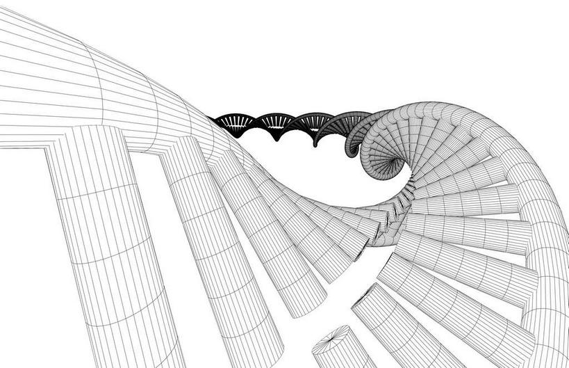 无人,竖图,黑白,室内,白天,白色背景,正面,数码,科技,阴影,科学,网络,基因,高光,几何,计算机图形,合成,白色,生物,遗传,电脑合成图,数码合成图,脱氧核糖核酸,写实,具体,具象,DNA分子,去氧核糖核酸,遗传信息,遗传因子,遗传学,DNA双螺旋