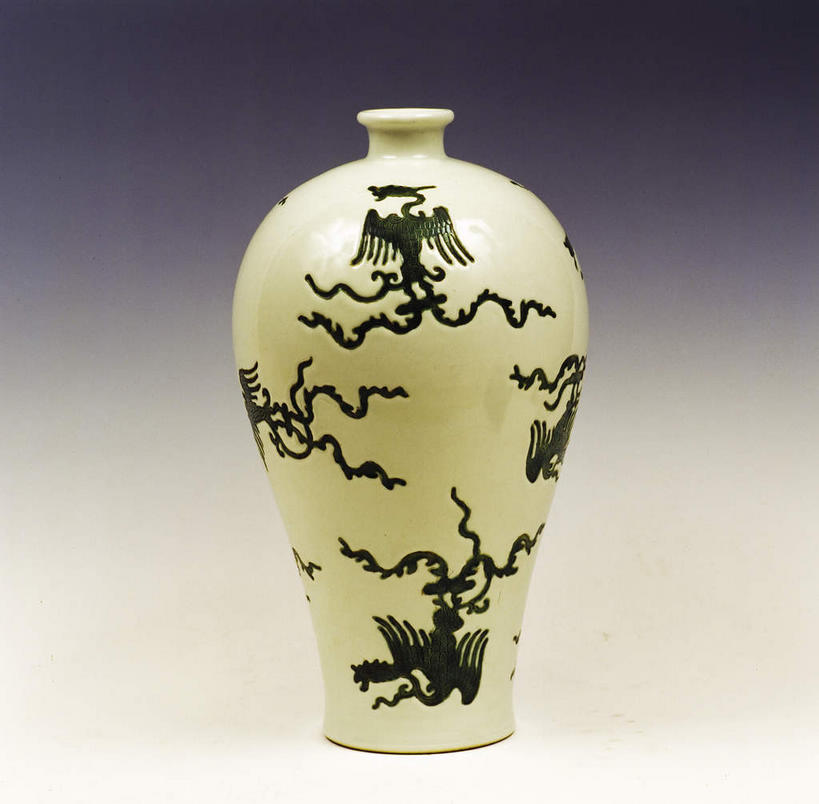 无人,横图,室内,特写,白天,正面,绘画,静物,花瓶,灰色背景,艺术,纹路,纹理,陶瓷,陶瓷制品,古典,文化,一个,瓶子,工艺品,品味,摄影,影棚,单个,美术,高雅,摄影棚,国画,水墨画,肌理,美学,水墨,彩图,影棚拍摄,拍摄,中国画