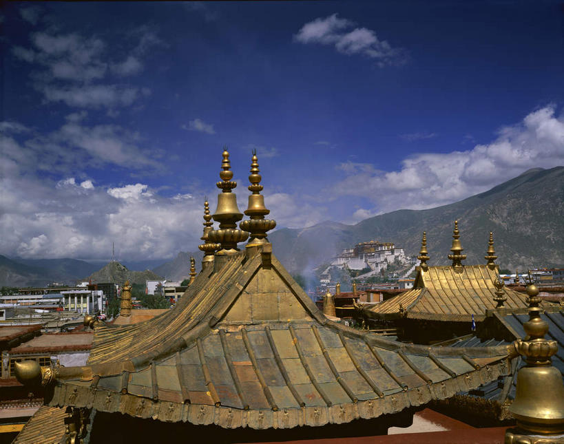 无人,寺庙,横图,室外,白天,正面,旅游,度假,名胜古迹,窗户,标志建筑,地标,建筑,松树,中国,亚洲,阴影,节日,遗迹,光线,瓦片,影子,墙,屋檐,云,云朵,云彩,古迹,文化,文物,娱乐,建设,古建筑,拉萨,西藏,檐,玻璃窗,墙壁,墙面,蓝色,白云,蓝天,天空,阳光,庙宇,天,祈祷,享受,休闲,健康,旅游胜地,放松,许愿,宗教,佛教,信仰,晴朗,纪念,祈求,杉树,坚定,藏,古文明,东亚,西藏自治区,喇嘛教,藏传佛教,八角街,首府,中华人民共和国,大昭寺,西南地区,长寿,贞洁,拉萨市,释教,水杉,八廓街,平安,晴空,彩图,庙,寺,藏语系佛教,西藏佛教,飞檐