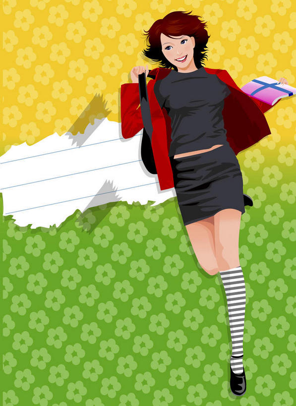 西方人,一个人,无人,跑,笑,微笑,露齿笑,竖图,插画,室内,白天,正面,数码,科技,植物,欧洲,欧洲人,仅一个年轻女性,仅一个女性,仅一个人,一排,许多,阴影,条纹,服装,整齐,盛开,网络,高光,几何,计算机图形,合成,图画,注视,休闲装,画,花,花瓣,花朵,花卉,鲜花,排列,衣服,黄色,绿色,黑色,花蕊,观察,看,休闲,休闲服,服饰,观看,电脑合成图,数码合成图,察看,队列,关注,漫画,写实,具体,具象,年轻女性,女人,女性,白种人,跑步,彩图,全身,短发