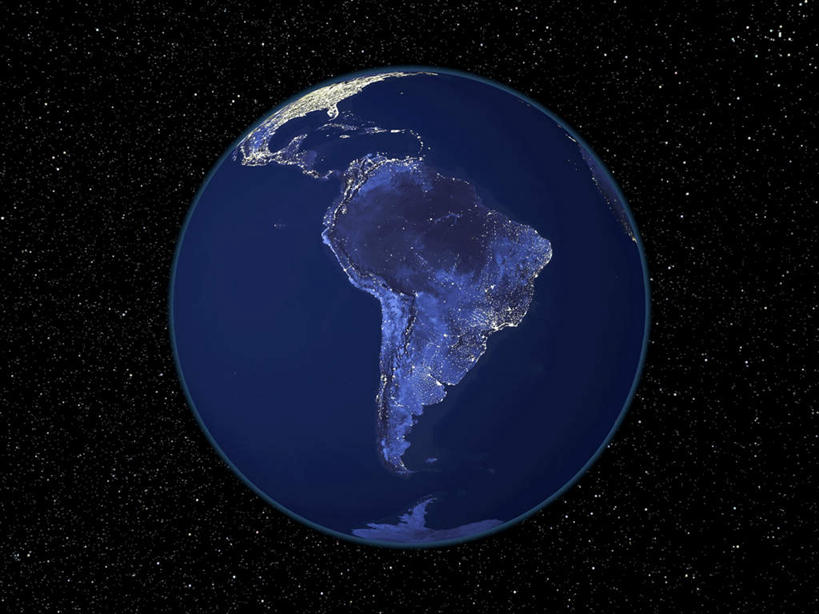 无人,横图,俯视,航拍,室内,夜晚,探险,神秘,宇宙,海洋,黑色背景,科学,空间,太空,圆形,圆,世界地图,地球,陆地,全球,蓝色,黑色,自然,南美,黑暗,探索,地理,国家,发现,大陆,天体,世界,鸟瞰,美洲,天文学,外太空,亚美利加洲,大气磅礴,彩图,高角度拍摄,大洋,大洲