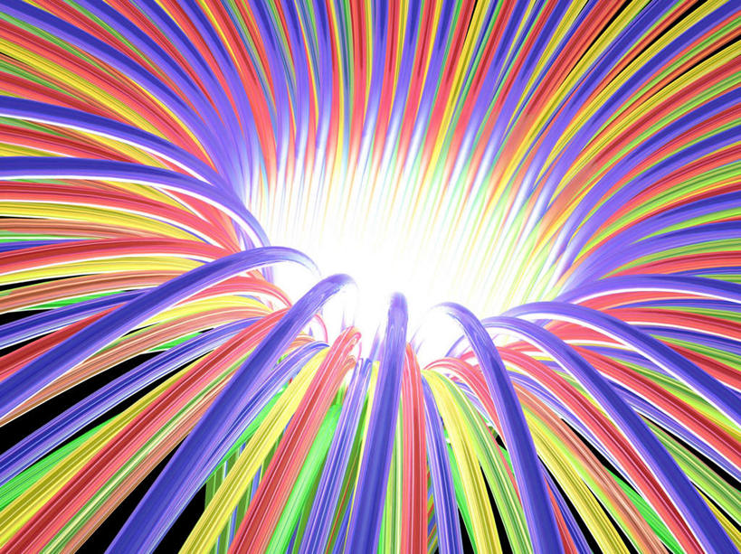 无人,横图,俯视,彩色,插画,室内,特写,白天,数码,科技,阴影,梦幻,发光,辐射,光束,光线,网络,漏斗,线条,光亮,高光,几何,计算机图形,放射,合成,图画,画,黄色,红色,蓝色,绿色,紫色,发散,电脑合成图,数码合成图,未来,发亮,漫画,憧憬,写实,具体,具象,斑斓,散射,彩图,高角度拍摄