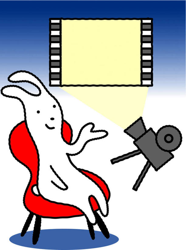 无人,竖图,插画,室内,白天,正面,数码,科技,沙发,哺乳动物,阴影,网络,兔子,屏幕,高光,几何,计算机图形,合成,图画,画,动物,兔,电脑合成图,数码合成图,漫画,放映机,写实,具体,具象,彩图,全身,皮沙发