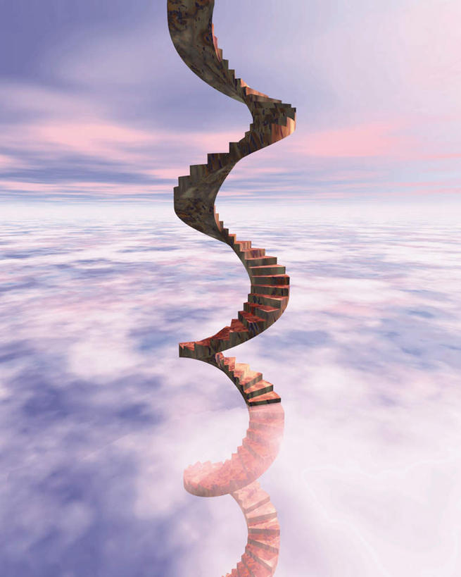 无人,竖图,室内,白天,正面,数码,科技,楼梯,阴影,曲折,弯曲,网络,阶梯,云,云朵,高光,几何,计算机图形,合成,云彩,旋转,台阶,一个,蓝色,白云,蓝天,天空,天,蜿蜒,晴朗,单个,电脑合成图,数码合成图,扭转,写实,具体,具象,晴空,彩图