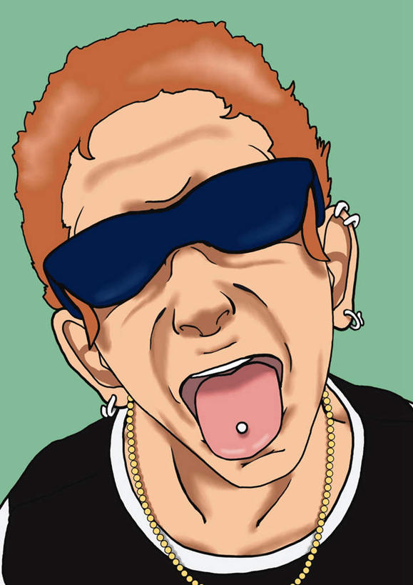 西方人,脸,头,脸颊,一个人,无人,竖图,插画,室内,特写,白天,正面,数码,科技,项链,欧洲,欧洲人,仅一个男性,仅一个人,绿色背景,阴影,服装,网络,墨镜,眼镜,高光,几何,计算机图形,合成,图画,休闲装,耳钉,肩膀,画,仅一个年轻男性,衣服,太阳镜,太阳眼镜,张嘴,休闲,休闲服,遮阳镜,服饰,电脑合成图,数码合成图,漫画,张大嘴巴,舌钉,写实,具体,具象,男人,男性,年轻男性,白种人,头部,脸部,脸蛋,面部,张开嘴,半身,彩图