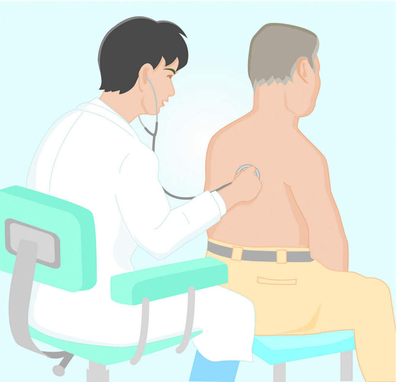 东方人,背,无人,两个人,医生,病人,坐,举,横图,插画,室内,白天,白色背景,侧面,工作服,制服,数码,科技,椅子,亚洲,阴影,检查,网络,高光,几何,计算机图形,合成,图画,黄种人,裸露,画,听诊器,托,医护人员,医疗人员,半裸,电脑合成图,数码合成图,医疗设备,白大褂,裸,漫画,写实,具体,具象,工作制服,男人,男性,年轻男性,中年男性,亚洲人,大夫,患者,就医者,举着,向上举,向上伸,向上托,坐着,半身,彩图,工作套服