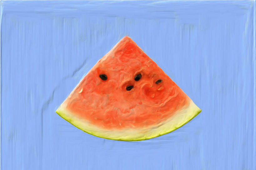 无人,横图,室内,特写,白天,正面,桌面,西瓜,水果,切开,蓝色背景,新鲜,生食,食品,果实,食物,红色,黑色,切,四个,籽,摄影,有机食品,绿色食品,影棚,剖面,切面,寒瓜,彩图,影棚拍摄,拍摄