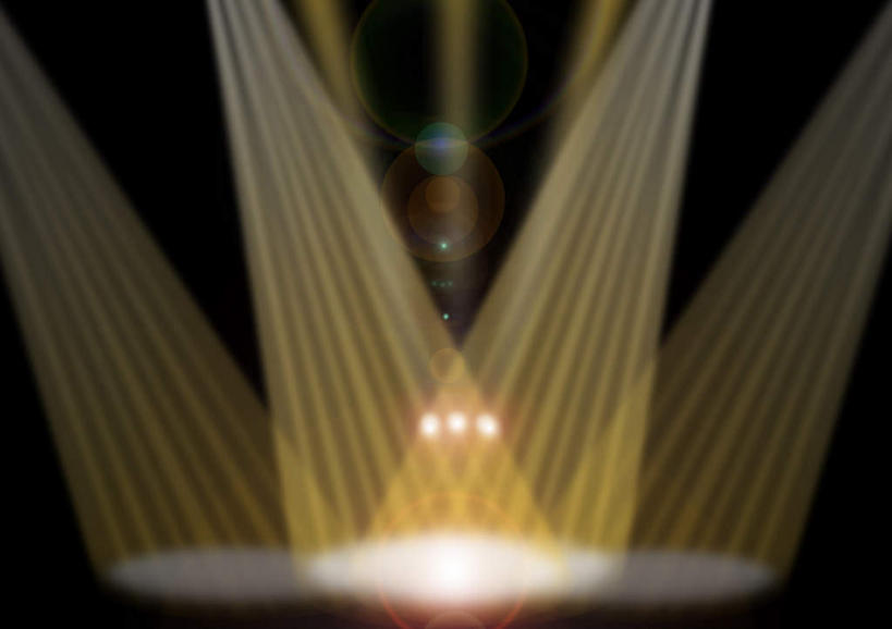 无人,舞台,横图,室内,夜晚,正面,数码,科技,阴影,朦胧,梦幻,模糊,发光,光束,网络,光亮,高光,几何,计算机图形,合成,黄色,电脑合成图,数码合成图,未来,发亮,憧憬,写实,具体,具象,表演台,彩图