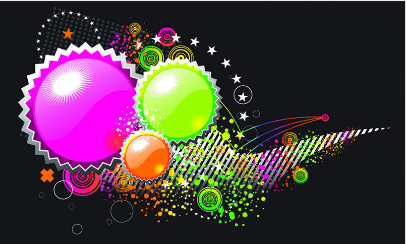 无人,横图,插画,室内,白天,正面,爱情,幸福,数码,科技,阴影,黑色背景,新鲜,网络,尾巴,斑点,光,星星,粉红色,粉红,高光,黑点,几何,计算机图形,折叠,浪漫,合成,图画,画,粉色,绿色,健康,星形,橘色,可爱,创意,活泼,青春,满足,电脑合成图,数码合成图,甜美,生命,时髦,锯齿,和平,安详,温柔,漫画,五角形,创新,纯真,写实,具体,具象,新意,冷色,五角星,彩图