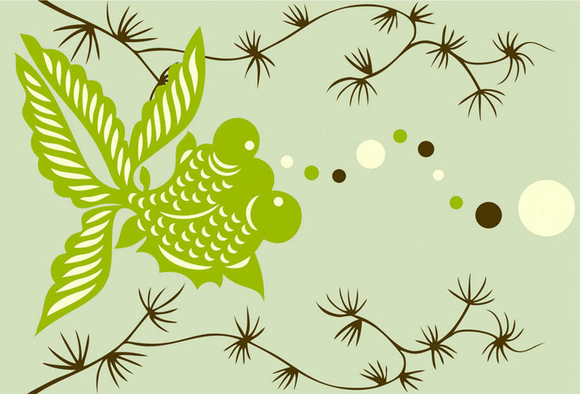 游泳,无人,横图,插画,室内,白天,正面,数码,科技,叶子,一排,一条,许多,绿色背景,阴影,整齐,网络,圆形,金鱼,鱼,圆圈,绿叶,高光,几何,计算机图形,合成,图画,鱼类,画,排列,白色,圆球,嫩叶,电脑合成图,数码合成图,队列,漫画,写实,具体,具象,观赏鱼,金鲫鱼,泅水,叶,叶片,彩图,全身