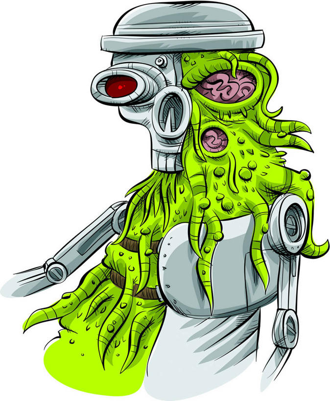 无人,竖图,插画,室内,白天,白色背景,正面,机器,数码,高科技,科技,阴影,科学,网络,触须,高光,几何,计算机图形,合成,图画,注视,画,绿色,观察,看,机械,观看,电脑合成图,数码合成图,察看,科学技术,合成图,机器人,关注,外星人,漫画,写实,具体,具象,彩图