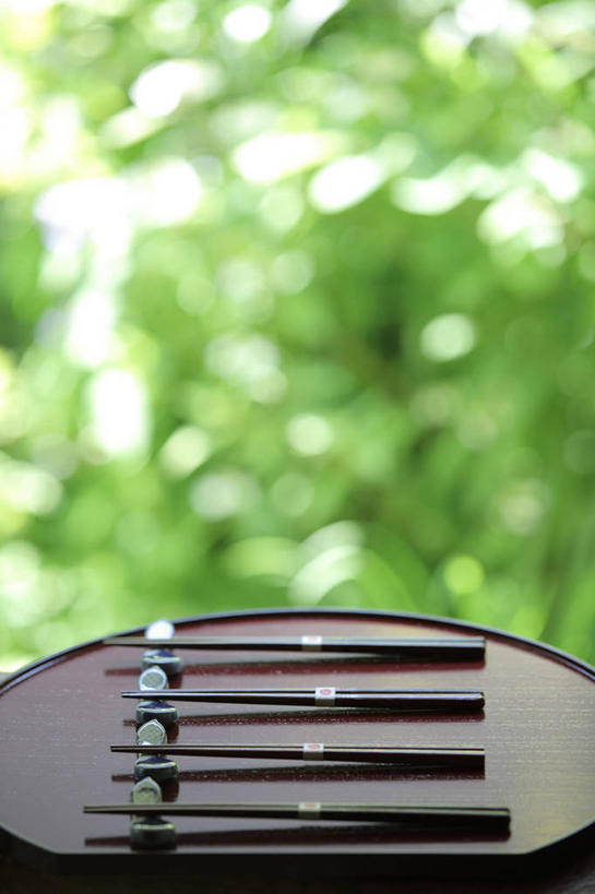 无人,竖图,室内,特写,白天,正面,植物,筷子,桌子,餐具,阴影,朦胧,模糊,光线,木制,影子,筷架,筷枕,茶几,文化,传统,树,树木,绿色,阳光,自然,木制品,四个,四双,生长,成长,礼节,筷子架,礼仪,进餐用具,彩图