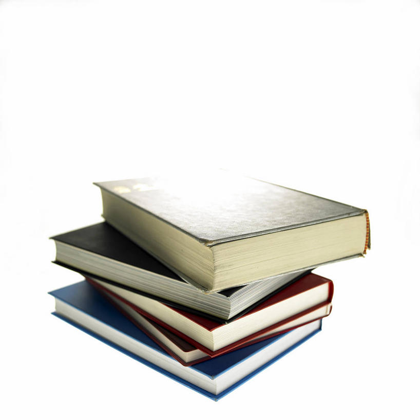 无人,竖图,室内,特写,白天,白色背景,正面,静物,书籍,一排,阴影,整齐,反射,影子,五本,排列,书本,摄影,影棚,堆,队列,书,图书,彩图,影棚拍摄,拍摄