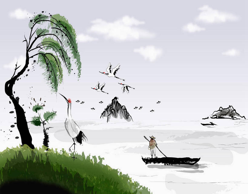 东方人,一个人,无人,站,横图,插画,室内,白天,数码,科技,草地,草坪,山,山脉,树林,植物,船,丹顶鹤,帽子,亚洲,仅一个男性,仅一个人,仅一个中年男性,阴影,光线,网络,鹤,影子,山峰,云,云朵,木船,山峦,高光,几何,计算机图形,合成,云彩,图画,黄种人,斗笠,画,草,树,树木,一只,背面,蓝色,绿色,白云,蓝天,天空,阳光,自然,交通工具,群山,天,站着,遮阳,生长,晴朗,成长,吉祥,电脑合成图,数码合成图,高雅,舟,合成图,载具,漫画,蓑衣,写实,具体,具象,长寿,鴜鷜,忠贞,笠帽,男人,男性,中年男性,亚洲人,晴空,仙鹤,站立,彩图,全身,编结帽,箬笠,蔽雨