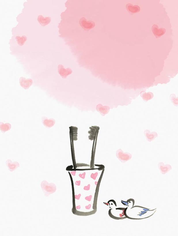 无人,夫妻,竖图,插画,室内,白天,白色背景,侧面,爱情,数码,科技,鸟,鸳鸯,杯子,阴影,爱心,网络,牙刷,高光,几何,计算机图形,浪漫,合成,图画,注视,玻璃制品,画,两个,一个,水杯,日用品,观察,看,清洁,两只,温暖,温馨,心形,恩爱,恋人,单个,洗漱用品,观看,电脑合成图,数码合成图,和睦,察看,卫生,合成图,关注,坚定,漫画,写实,具体,具象,永恒,情意,心型,夫妇,情侣,玻璃杯,匹鸟,彩图,全身,伴侣,融洽