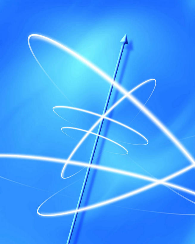 无人,竖图,室内,白天,正面,数码,科技,阴影,蓝色背景,环绕,围绕,网络,线条,高光,几何,计算机图形,合成,环抱,方向,箭头,箭,电脑合成图,数码合成图,指向,合成图,写实,具体,具象,簇,萦绕,彩图,箭羽