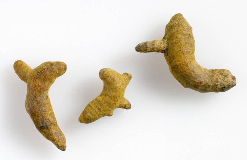 无人,横图,俯视,室内,特写,白天,白色背景,植物,桌面,桌子,阴影,反射,木制,影子,草药,药草,中药,三个,黄色,木制品,姜黄,摄影,影棚,药材,中草药,中药材,本草,彩图,高角度拍摄,影棚拍摄,拍摄