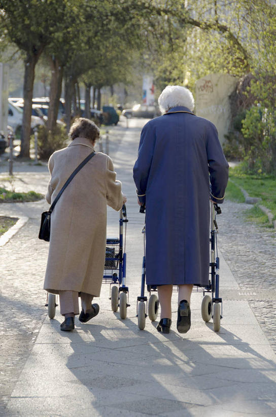 西方人,两个人,伙伴,朋友,走,竖图,室外,白天,友谊,树林,植物,道路,路,欧洲,欧洲人,握,阴影,服装,朦胧,模糊,光线,包,工具,书包,影子,小路,交通,休闲装,树,树木,背面,衣服,绿色,阳光,自然,背包,休闲,休闲服,器械,握着,服饰,生长,成长,拐杖,单肩包,医疗器械,助行器,辅助设备,友情,女人,女性,中年女性,白种人,步行,散步,走路,彩图,全身,四脚拐杖,助步器