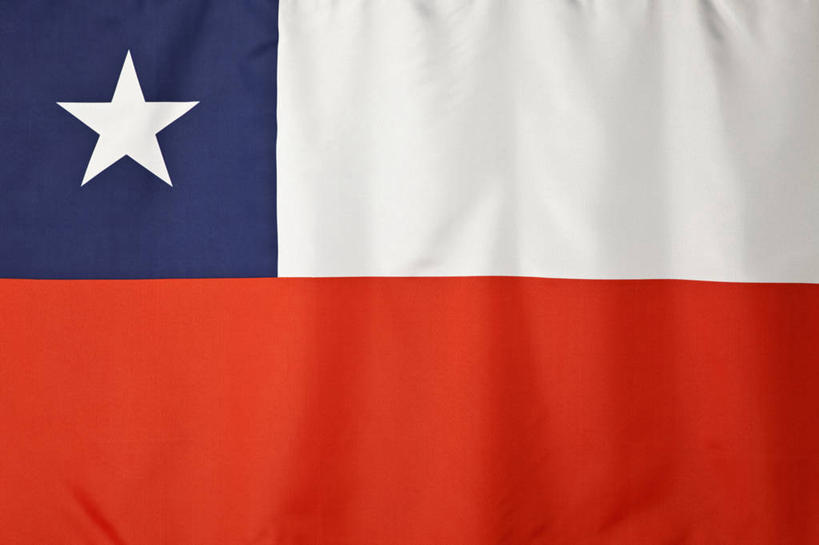 无人,横图,室内,特写,白天,正面,静物,旗帜,国旗,一面,阴影,反射,影子,星星,红色,蓝色,白色,星形,五角形,旗,五角星,彩图,智利国旗,孤星旗
