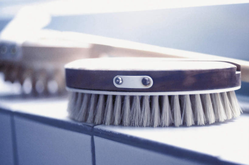 无人,横图,室内,特写,白天,正面,静物,阴影,朦胧,模糊,光线,影子,一个,绳子,刷子,单个,绳索,沐浴刷,清洁用具,洗浴用具,彩图