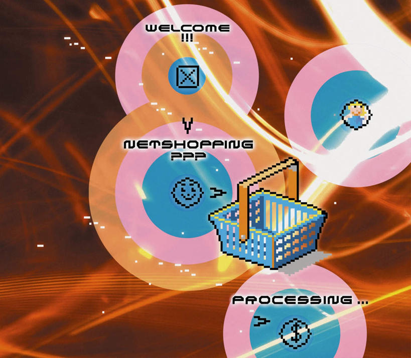 无人,横图,插画,室内,白天,正面,数码,数据,科技,阴影,网络,信息,光盘,光碟,高光,几何,计算机图形,合成,图画,存储介质,购物篮,画,一个,单个,碟片,存储,电脑合成图,数码合成图,便利,存放,漫画,写实,具体,具象,快捷,方便,寄存,寄放,暂存,彩图