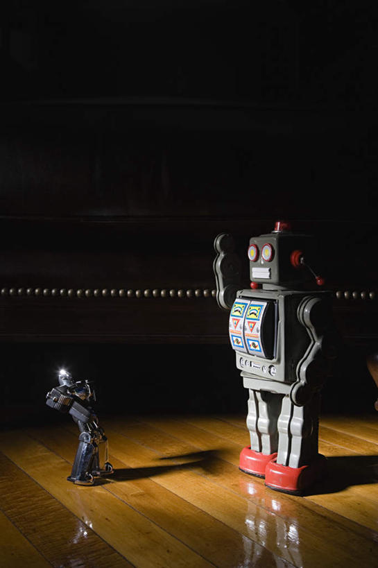 无人,竖图,室内,夜晚,正面,游戏,地板,玩具,阴影,光线,影子,灯光,地面,玩,娱乐,木地板,两只,休闲,益智,活动,打架,机器人,发泄,消遣,智力,打斗,宣泄,玩耍,嬉戏,彩图