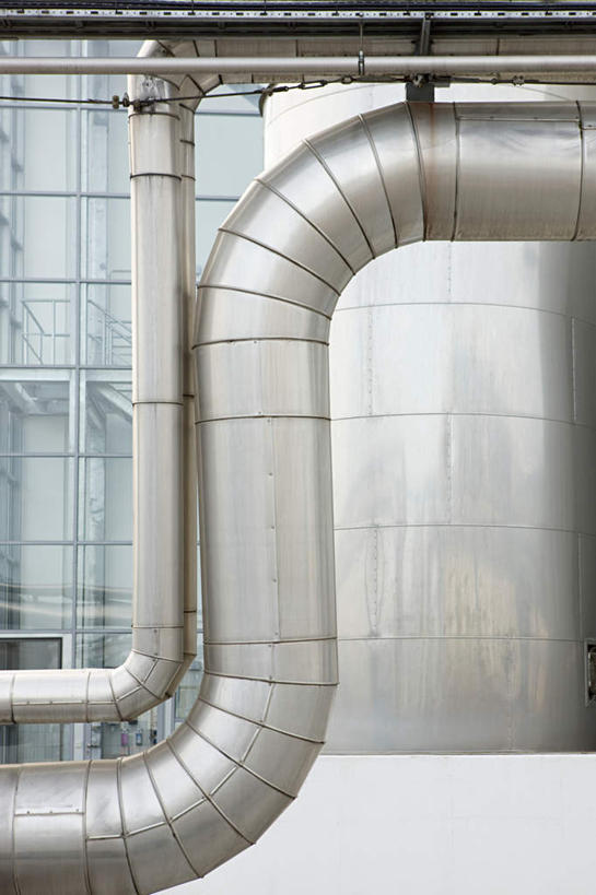 无人,工厂,竖图,室内,白天,正面,纯洁,金属制品,曲折,弯曲,金属,管子,银色,管道,工业,蜿蜒,信仰,高贵,雅致,产业,彩图,工地,制造厂