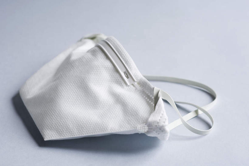 无人,横图,俯视,室内,特写,白天,白色背景,家具,桌子,静物,一个,口罩,摄影,影棚,单个,医疗设备,病毒,预防,传染,彩图,高角度拍摄,影棚拍摄,拍摄