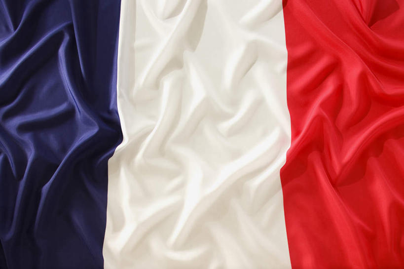 无人,横图,俯视,室内,特写,白天,静物,旗帜,国旗,一面,条纹,红色,蓝色,白色,摄影,影棚,法国国旗,旗,彩图,高角度拍摄,影棚拍摄,拍摄