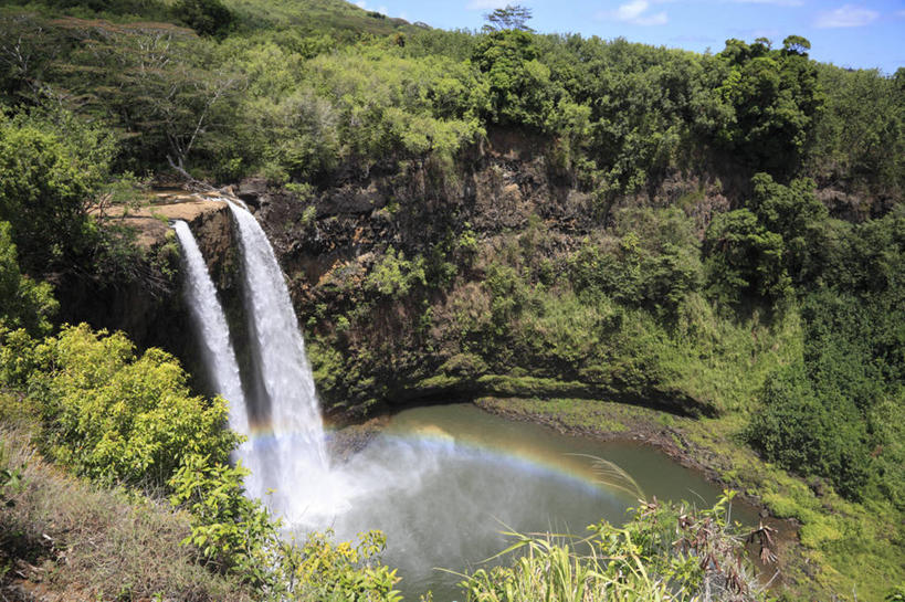 无人,横图,俯视,室外,白天,旅游,度假,彩虹,岛屿,美景,瀑布,森林,树林,水,植物,夏威夷,美国,阴影,飞溅,溅,光线,液体,影子,景观,水滴,云,云朵,云彩,娱乐,水珠,树,树木,蓝色,绿色,白云,蓝天,天空,阳光,自然,天,享受,休闲,景色,放松,生长,晴朗,成长,北美,北美洲,喷洒,自然风光,美洲,夏威夷州,爱洛哈之州,可爱岛,考艾岛,考爱岛,北亚美利加洲,亚美利加洲,花园之岛,跌水,列岛,群岛,诸岛,虹,虹桥,七彩虹,晴空,天虹,彩图,高角度拍摄,威陆亚瀑布