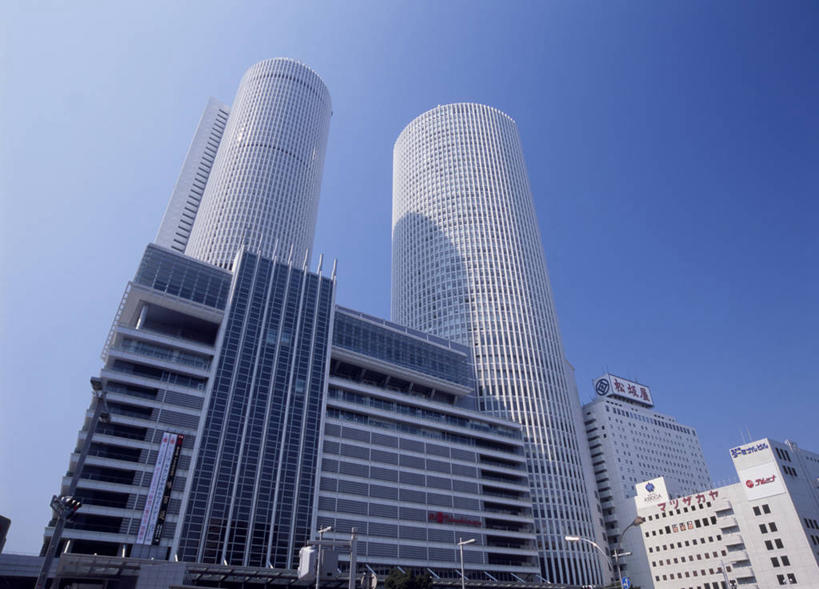 无人,高楼大厦,横图,室外,白天,仰视,旅游,度假,办公楼,标志建筑,大厦,地标,建筑,摩天大楼,写字楼,爱知县,名古屋,日本,亚洲,阴影,光线,影子,娱乐,建设,蓝色,蓝天,天空,阳光,楼宇,天,享受,休闲,旅游胜地,商务楼,放松,晴朗,东亚,本州,万里无云,本州岛,日本国,中部地方,爱知,县厅,名古屋市,JR中央塔,晴空,晴空万里,彩图,低角度拍摄,大楼,高层建筑,高楼,摩天楼,名古屋站