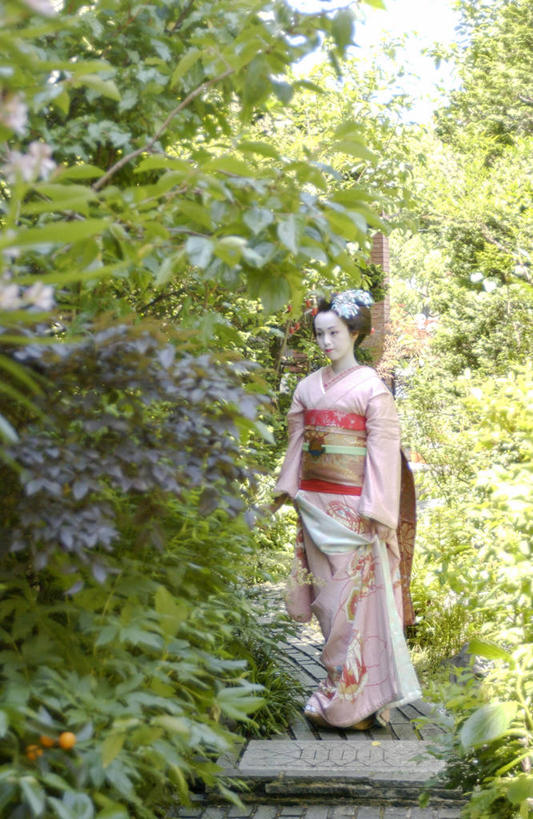 东方人,一个人,站,竖图,室外,白天,正面,民族服装,树林,植物,楼梯,亚洲,仅一个年轻女性,仅一个女性,仅一个人,阴影,和服,光线,影子,阶梯,拎,注视,黄种人,台阶,树,树木,绿色,阳光,自然,观察,看,站着,服饰,生长,成长,观看,察看,关注,艺妓,吴服,唐草,唐花,唐锦,艺伎,芸妓,芸者,年轻女性,女人,女性,亚洲人,站立,彩图,全身,传统服装,民俗服,拎着