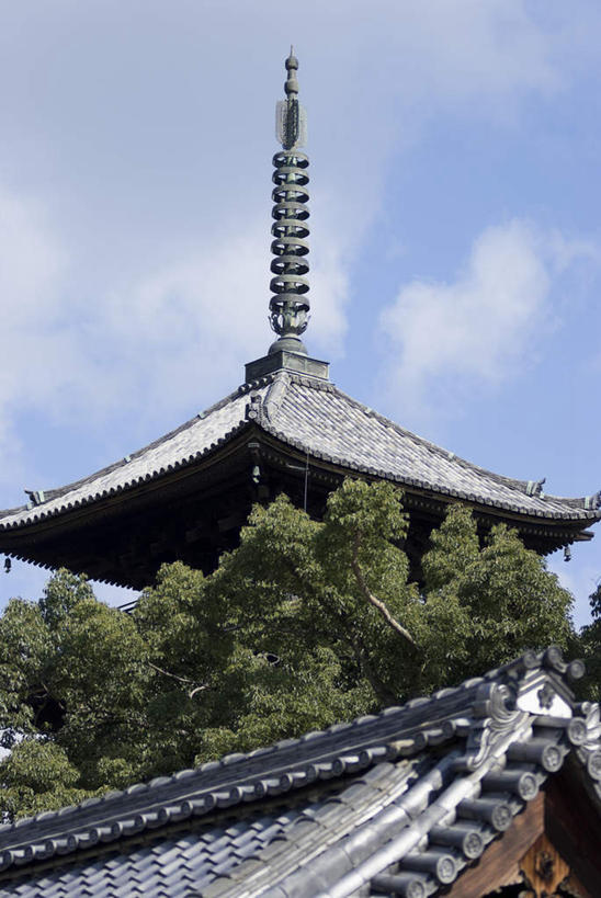 无人,寺庙,竖图,室外,白天,正面,旅游,度假,树林,植物,标志建筑,地标,建筑,京都,日本,亚洲,阴影,节日,光线,影子,云,云朵,建筑群,塔,云彩,文化,娱乐,建设,宝塔,树,树木,蓝色,绿色,白云,蓝天,天空,阳光,自然,庙宇,天,祈祷,享受,休闲,健康,放松,许愿,宗教,信仰,京都府,生长,成长,纪念,祈求,东亚,本州,本州岛,日本国,近畿地方,近畿,仁和寺,浮图,浮屠,平安,彩图,庙,寺