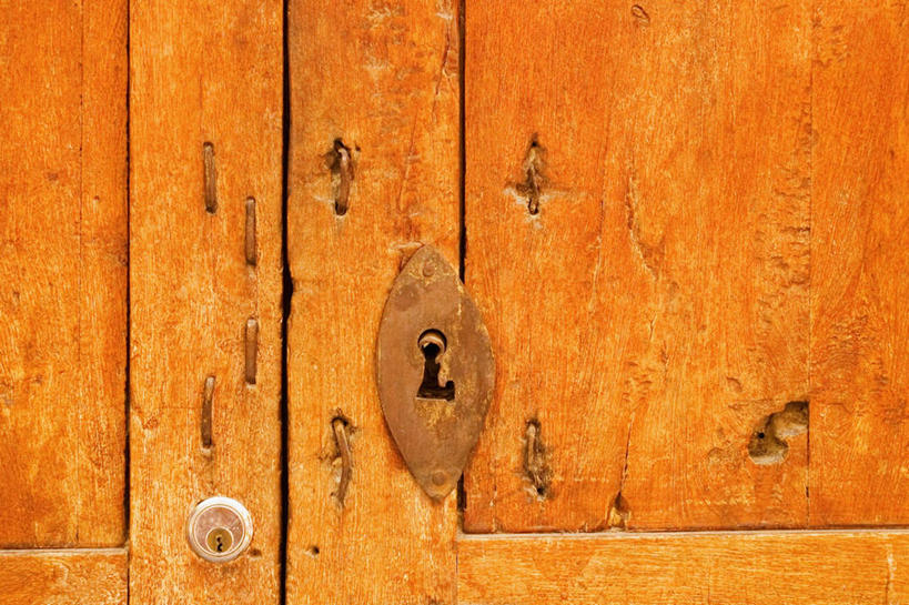 无人,横图,室外,特写,白天,正面,安全,门,静物,木制,防护,锁,把手,门把手,木制品,门框,保护,门把,保险,私密,保全,周全,安稳,安定,防盗,平安,拉手,彩图