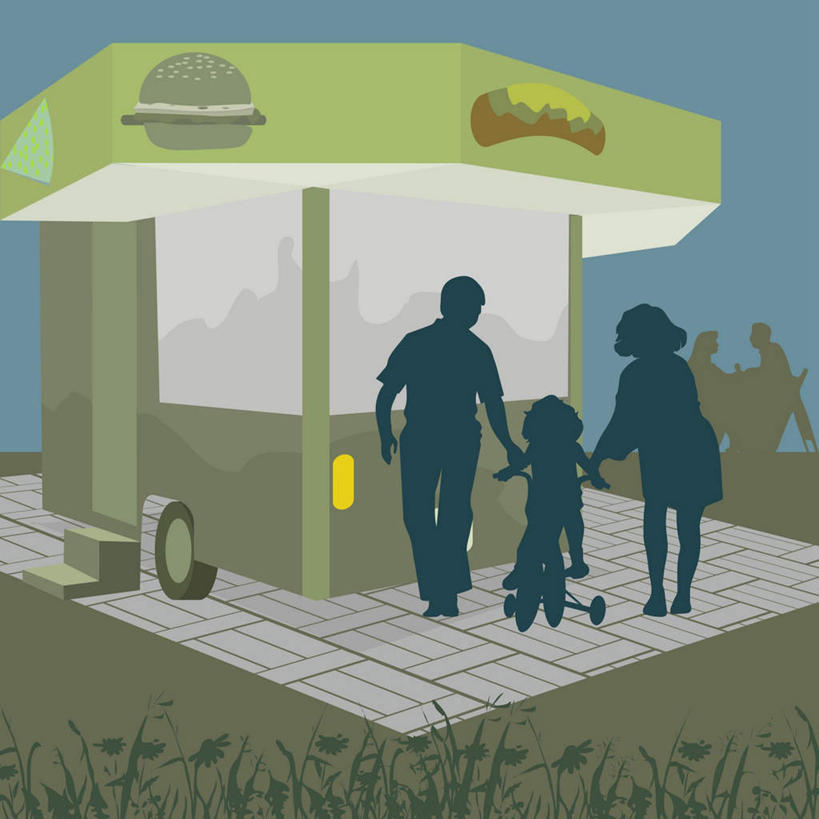 儿童,中年人,无人,三个人,家庭,夫妻,母亲,父亲,女儿,家,坐,走,方图,插画,室内,白天,爱情,纯洁,数码,科技,草地,草坪,植物,自行车,一辆,握,阴影,服装,光线,网络,影子,窗口,房屋,墙,屋子,高光,几何,计算机图形,浪漫,拿,合成,图画,拿着,注视,休闲装,踩,楼房,墙壁,墙面,住宅,车,脚踏车,画,草,小孩,背面,衣服,蓝色,绿色,蓝天,天空,阳光,交通工具,天,踩着,观察,看,休闲,温暖,温馨,父女,母女,三口之家,一家人,休闲服,恩爱,父爱,可爱,母爱,童年,童趣,握着,恋人,服饰,晴朗,观看,售票,电脑合成图,数码合成图,和睦,察看,合成图,关注,载具,儿童车,漫画,童真,烂漫,无邪,万里无云,写实,具体,具象,售票窗,售票窗口,儿童自行车,天真,男人,男性,女孩,女人,女性,中年男性,中年女性,孩子,夫妇,情侣,晴空,晴空万里,步行,散步,走路,坐着,彩图,全身,房子,伴侣,融洽,女生