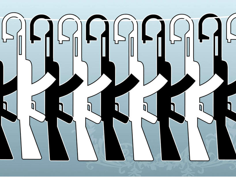 无人,横图,插画,室内,白天,正面,竞争,数码,科技,一排,许多,吊挂,对抗,悬挂,阴影,蓝色背景,整齐,冲突,网络,枪支,很多,高光,几何,计算机图形,挂,合成,图画,破坏,画,排列,武器,战争,手枪,损坏,电脑合成图,数码合成图,攻击,威胁,合成图,队列,对立,矛盾,兵器,防御,漫画,枪械,来福枪,来复枪,弹夹,写实,具体,具象,敌对,挫败,斗争,抗拒,抗衡,杀伤,威慑,子弹夹,危险,彩图