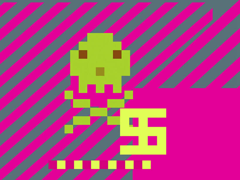 无人,横图,插画,室内,白天,正面,数码,科技,一排,阴影,整齐,网络,方格,格子,骷髅,线条,高光,几何,计算机图形,合成,图画,画,排列,粉色,黄色,电脑合成图,数码合成图,合成图,队列,漫画,写实,具体,具象,彩图