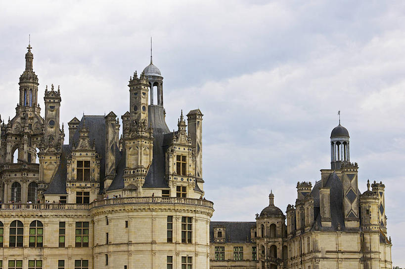 无人,横图,室外,白天,旅游,建筑,法国,欧洲,城堡,塔,宏伟,风景,地标建筑,摄影,建造,香波城堡,彩图,旅行