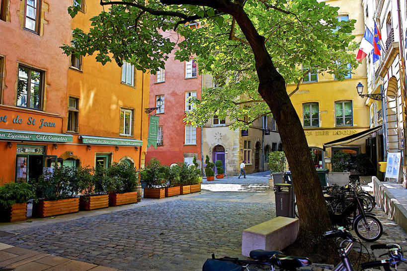 无人,横图,室外,白天,旅游,建筑,街道,法国,欧洲,人行道,宏伟,风景,地标建筑,摄影,建造,都市风光,里昂,彩图,旅行