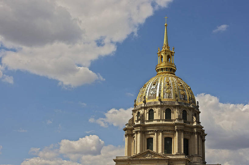 无人,横图,室外,白天,旅游,建筑,法国,巴黎,欧洲,屋顶,云,宏伟,蓝色,风景,天空,地标建筑,摄影,建造,圆顶建筑,荣民院,彩图,旅行