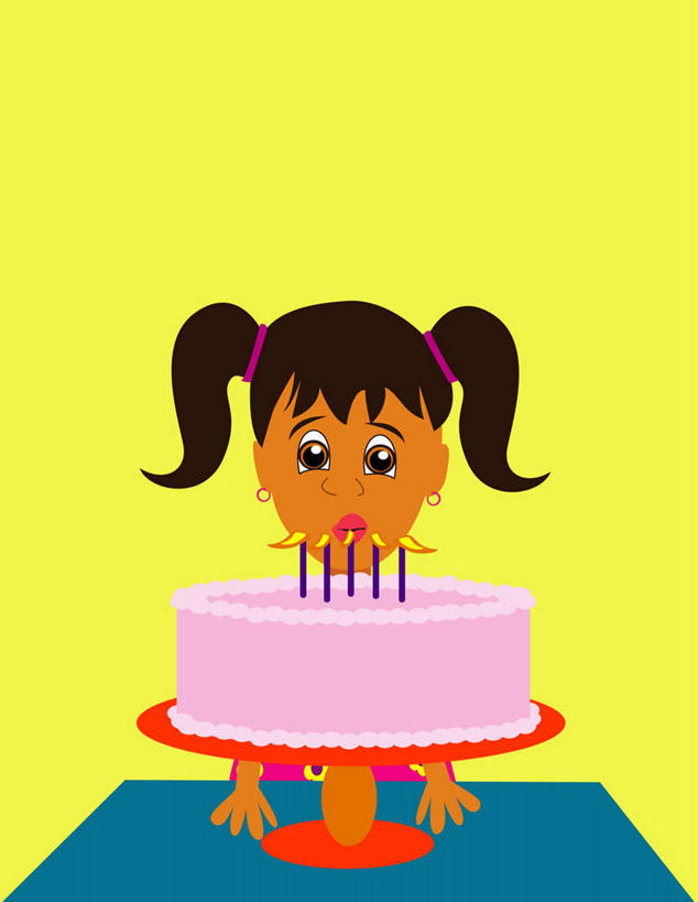 点心,西方人,儿童,一个人,无人,站,竖图,插画,室内,白天,正面,纯洁,数码,科技,餐桌,桌子,蜡烛,欧洲,非洲,黑人,欧洲人,仅一个女性,仅一个人,阴影,黄色背景,装饰,网络,火焰,烛光,食品,高光,几何,计算机图形,燃烧,合成,图画,文化,画,食物,糕点,小孩,耳环,生日蛋糕,吹,点燃,祈祷,站着,仅一个小孩,可爱,童年,童趣,许愿,餐台,纪念,华丽,修饰,祈求,点缀,电脑合成图,数码合成图,漫画,童真,烂漫,无邪,写实,具体,具象,衬托,美观,雅致,雅观,耳饰,平安,天真,女孩,女人,女性,非洲人,孩子,站立,半身,彩图,蛋糕,女生