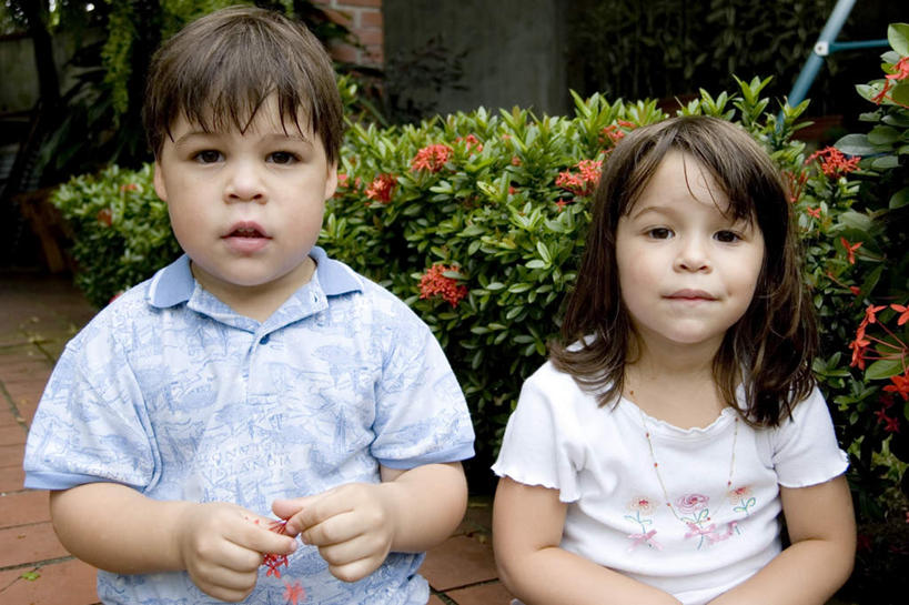 西方人,儿童,两个人,伙伴,朋友,站,横图,室外,白天,正面,友谊,纯洁,草地,植物,欧洲,欧洲人,盛开,瓷砖,地砖,墙,地面,花蕾,注视,墙壁,墙面,草,花,花瓣,花朵,鲜花,树,树木,小孩,红色,绿色,自然,花苞,花蕊,观察,看,站着,可爱,童年,童趣,生长,成长,观看,察看,关注,童真,烂漫,无邪,天真,友情,男孩,男人,男性,女孩,女人,女性,白种人,站立,半身,彩图,男生,女生