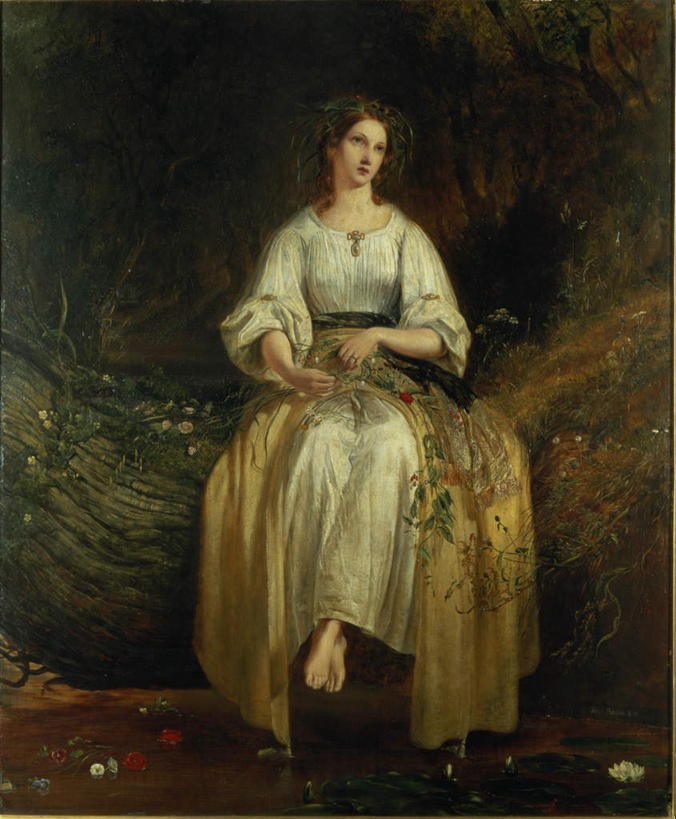 西方人,一个人,无人,坐,竖图,室内,白天,正面,民族服装,裙子,绘画,植物,叶子,油画,欧洲,欧洲人,仅一个年轻女性,仅一个女性,仅一个人,连衣裙,艺术,盛开,枯叶,落叶,古典,花蕾,注视,文化,花,花瓣,花朵,鲜花,树,树木,绿色,自然,工艺品,花苞,花蕊,观察,看,品味,生长,成长,观看,美术,察看,高雅,关注,美学,悲哀,悲痛,悲恸,年轻女性,女人,女性,白种人,叶,叶片,坐着,彩图,全身,传统服装,民俗服