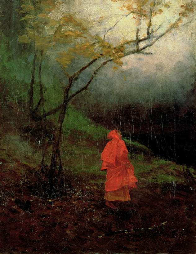 西方人,儿童,一个人,无人,走,竖图,室内,白天,民族服装,绘画,纯洁,森林,树林,植物,油画,欧洲,欧洲人,仅一个女性,仅一个人,服装,艺术,古典,注视,文化,树,树木,小孩,背面,衣服,红色,绿色,自然,工艺品,观察,看,品味,仅一个小孩,可爱,童年,童趣,服饰,生长,成长,观看,美术,察看,高雅,衣着,穿着,关注,小红帽,童真,烂漫,无邪,美学,衣饰,天真,女孩,女人,女性,白种人,孩子,步行,散步,走路,彩图,全身,传统服装,民俗服,女生