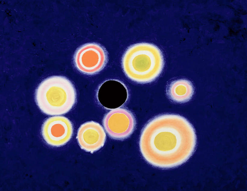 无人,横图,彩色,室内,白天,正面,绘画,油画,蓝色背景,艺术,纹路,纹理,洞,星星,几何,古典,文化,工艺品,品味,洞穴,五颜六色,美术,色彩斑斓,恒星,高雅,五彩缤纷,黑洞,穴,肌理,美学,五彩斑斓,五光十色,彩图