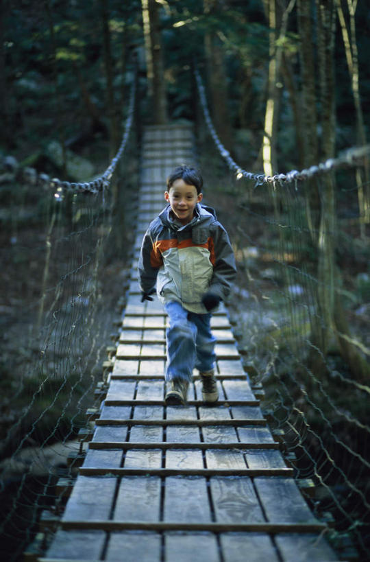 西方人,儿童,一个人,跳,笑,微笑,竖图,室外,白天,正面,游戏,纯洁,草地,草坪,植物,欧洲,欧洲人,仅一个男性,仅一个人,阴影,服装,光线,影子,桥,玩,注视,休闲装,娱乐,草,树,树木,小孩,衣服,绿色,阳光,自然,奔跑,观察,看,仅一个小孩,休闲,休闲服,可爱,童年,童趣,服饰,吊桥,生长,成长,观看,活动,人行桥,悬索桥,察看,发泄,关注,消遣,智力,吊杆,童真,烂漫,无邪,宣泄,锚锭,悬索,天真,男孩,男人,男性,白种人,孩子,跳跃,玩耍,嬉戏,彩图,全身,男生