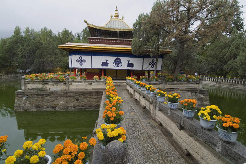 无人,寺庙,宫殿,横图,室外,白天,正面,旅游,度假,河流,水,植物,标志建筑,道路,地标,建筑,路,中国,亚洲,一排,许多,阴影,整齐,装饰,光线,盆栽,影子,河水,水流,小路,走道,走廊,过道,盆景,交通,很多,娱乐,建设,西藏,树,树木,排列,蓝色,绿色,蓝天,天空,阳光,自然,庙宇,天,享受,休闲,旅游胜地,放松,生长,晴朗,成长,华丽,修饰,点缀,队列,藏,东亚,西藏自治区,万里无云,中华人民共和国,西南地区,衬托,美观,雅致,雅观,桑耶寺,桑耶镇,晴空,晴空万里,彩图,庙,寺