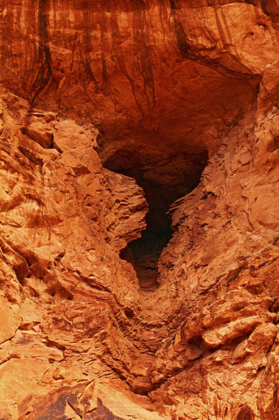 无人,竖图,室外,白天,沙漠,峡谷,开,悬崖,红色,摄影,洞穴,岩层,拱门国家公园,犹他,岩石,彩图