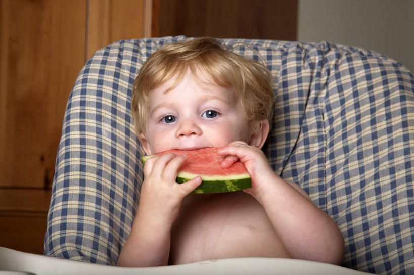 西方人,儿童,手,一个人,坐,横图,室内,白天,正面,纯洁,西瓜,水果,欧洲,欧洲人,仅一个男性,仅一个人,一块,一辆,握,新鲜,生食,食品,果实,拿,拿着,注视,裸露,车,食物,小孩,童车,观察,看,仅一个小孩,手部,可爱,童年,童趣,握着,有机食品,绿色食品,观看,察看,关注,载具,裸,童真,烂漫,无邪,折叠童车,天真,男孩,男人,男性,白种人,孩子,寒瓜,坐着,半身,彩图,男生